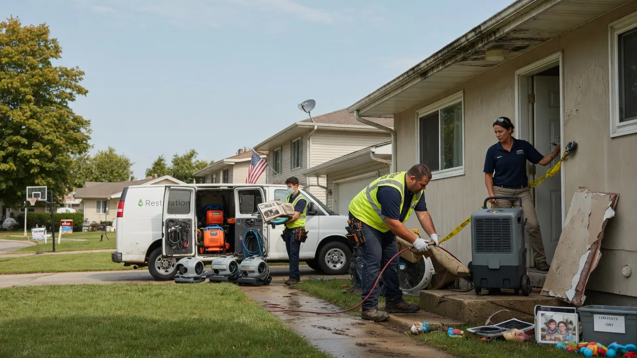Water Damage Restoration in Secor, IL near me